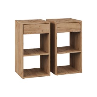 Table De Nuit Dany 57888 Chêne De Force Doré Ensemble De 2