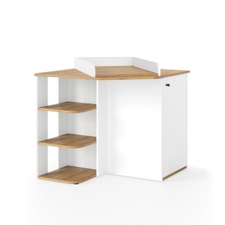Commode à Langer Kristian 57889 Chêne Blanc/force De Lor 85x77.3cm Avec Table à Langer