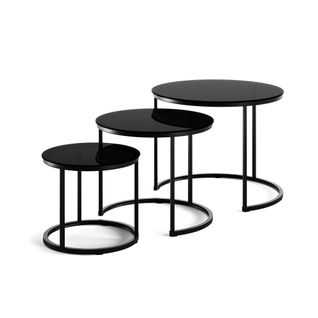 Set De Tables Basses Montreal 57929 Verre 55x55cm 3 Pièces