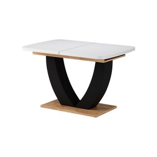 Table De Salle à Manger Fenaro 58036 Chêne Blanc/force De Lor 120x80cm Extensible
