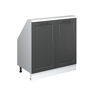 Meuble Sous Pente R-line 58080 Anthracite Campagne 80cm Avec 2 Portes