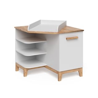Table à Langer Malia 58361 Blanc/artisan 85x85.2cm Avec Porte