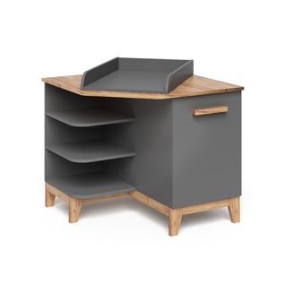 Table à Langer Malia 58362 Gris/artisan 85x85.2cm Avec Porte