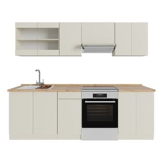 Ligne De Cuisine R-line 58439 Beige 240cm , Pt Chêne