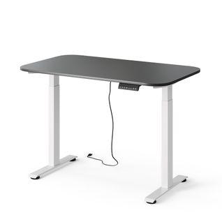 Bureau Elevate 58654 Blanc/anthracite 120x70cm 2 Moteurs