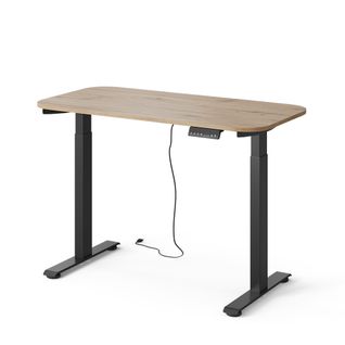 Bureau Elevate 58665 Noir/artisan 120x60cm 2 Moteurs
