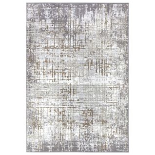 Tapis 160x235cm Abstrait Studio Crème Et Gris