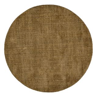 Tapis Uni Rayé Venus Diam 150 Cm - Doré