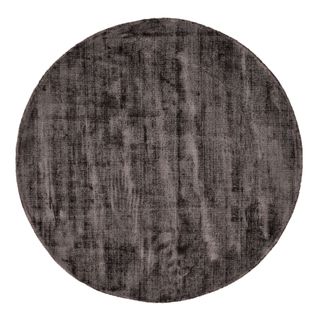 Tapis Brillant En Viscose Star Diam 150 Cm - Anthracite