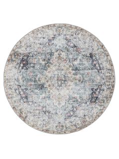 Tapis Lavable George Bleu Ø 120 Cm