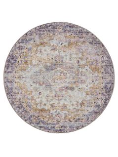 Tapis Lavable George Multicolore/mauve Ø 160 Cm