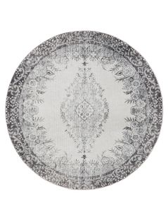 Tapis Lavable George Noir/gris Ø 160 Cm