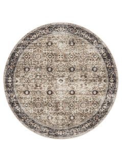 Tapis Lavable George Anthracite/taupe Ø 160 Cm