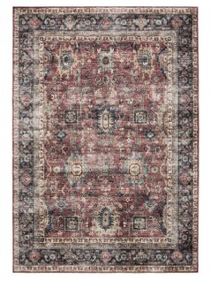 Tapis Lavable George Multicolore 80x150 Cm