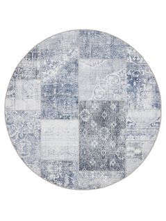 Tapis Lavable George Bleu Ø 160 Cm