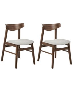 Lot De 2 Chaises De Salle à Manger Smiley Bois Gris Clair