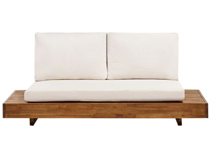 Canapé De Jardin 2 Places Marettimo Bois D\'acacia Certifié Marron