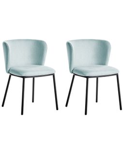 Lot De 2 Chaises De Salle à Manger Mina Bleu Clair