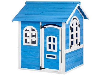 Cabane De Jardin Pour Enfants Kokkoni Bois De Sapin Bleu