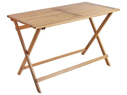 Table De Salle à Manger De Jardin Prossedi 120 Cm 60 Cm Acacia Marron