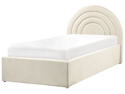 Lit Ottoman Enfant Tissu Anet 90 X 200 Cm Beige