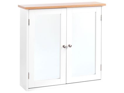 Armoire De Toilette Murale Alamos 65 Cm 60 Cm Blanc