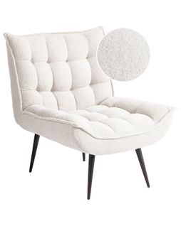 Fauteuil Alvesta Bouclé Blanc