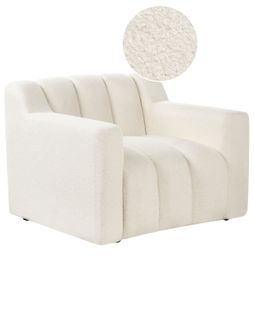 Fauteuil Agerup Bouclé Blanc Cassé