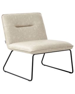 Fauteuil Cotulla Cuir Pu Beige Clair