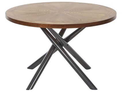 Table De Repas Lorenzo Frêne Marron 120 Cm 120 Cm