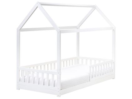 Lit D'enfant Maison Bois De Pin Cossaye 90 X 200 Cm Blanc