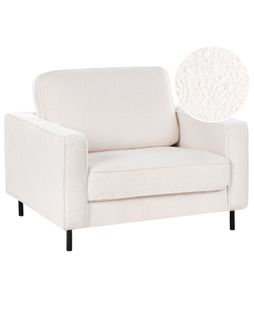 Fauteuil Savalen Bouclé Blanc