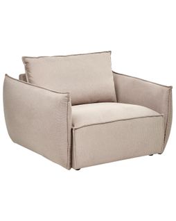 Fauteuil Kunes Tissu Taupe
