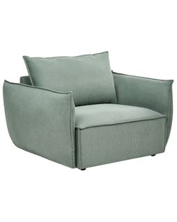 Fauteuil Kunes Tissu Vert Clair