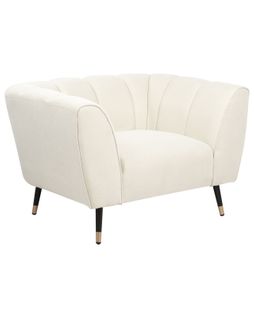 Fauteuil Orsta Tissu Beige Clair