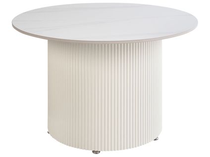 Table Basse Leona Céramique Beige Clair