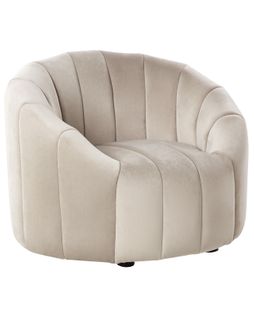 Fauteuil Malung Velours Beige