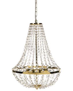 Lustre Diamante Métal Doré