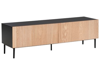 Meuble TV Blythe Frêne Naturel Noir