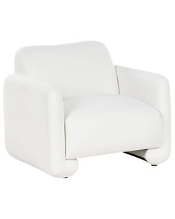 Fauteuil Saland Tissu Blanc