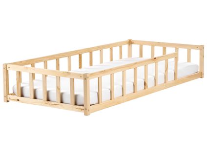 Lit D'enfant Bois De Pin Meymac 90 X 200 Cm Marron Clair