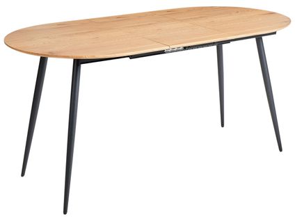 Table De Salle à Manger Extensible Clavet Marron Clair 120/160 Cm 80 Cm