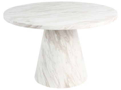 Table De Repas Mere Marbre Blanc 120 Cm 120 Cm