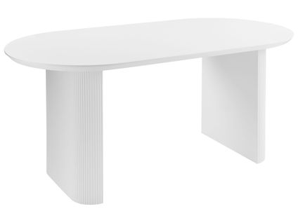 Table De Repas Moberly Blanc 180 Cm 90 Cm