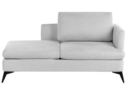 Méridienne Côté Droit Sievoz Tissu Gris Clair