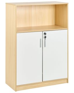 Meuble De Rangement Zehna Marron Clair/blanc