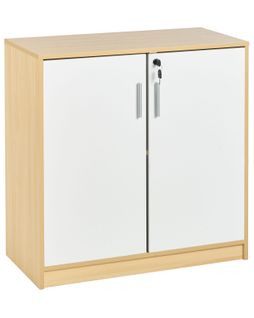Meuble De Rangement Zehna Marron Clair/blanc