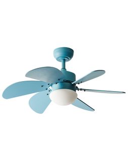 Ventilateur De Plafond Avec Lampe Logar Avec Télécommande Bleu