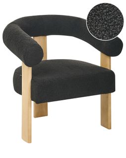 Fauteuil Ilbro Bouclé Noir/marron Clair
