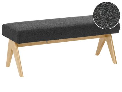 Banc Tamre Bouclé Noir/ Marron Clair